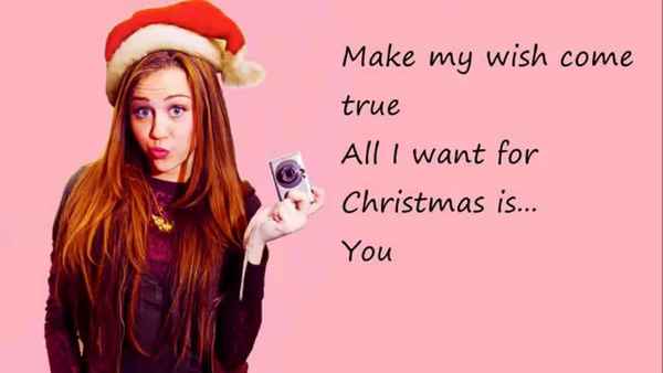 Miley Cyrus All I want for Christmas is you
